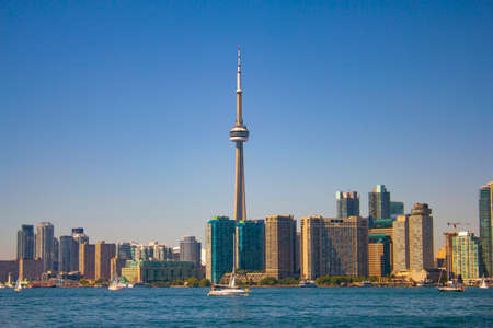 Toronto city skyline, Ontario, Canada in the afternoon.のeditorial素材