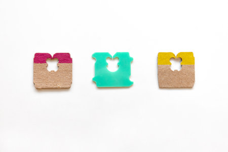 Colorful Cardboard and plastic Bread clips to hold bags closed. Also call Bread tags, bread tabs,...
