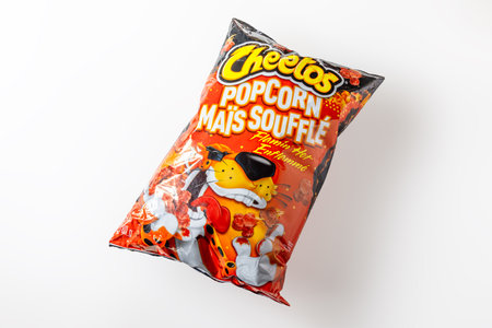 Calgary, Alberta, Canada. May 16, 2024. A bag cheetos popcorn flamin hot
