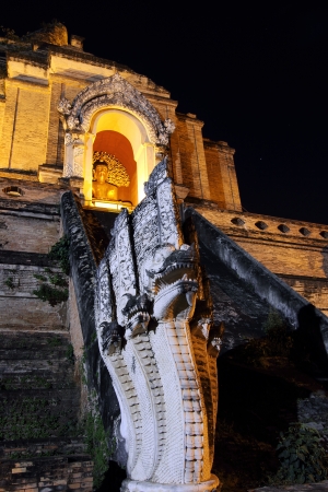 Big stupa at Wat Jedi Luang Chiang mai, Thailand 2の写真素材
