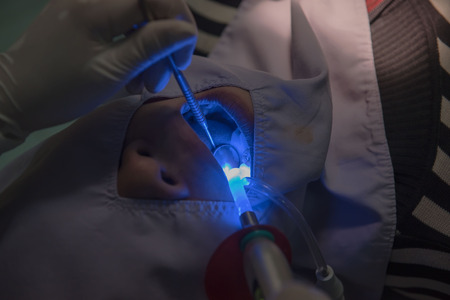 dental teeth patient by the dentist. Dentistry in hospital.の写真素材