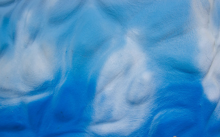 Paint White and blue on wall for Background.の写真素材