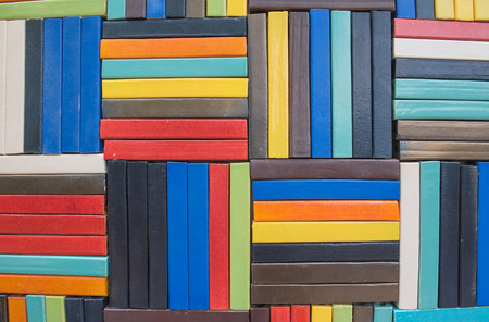 Colorful Brick wall for wallpaper.  surface, texture for background .の写真素材