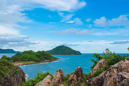 Beautiful sky and sea, perfect sky and water.の写真素材