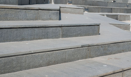 outdoor concrete staircase as  architectural background.