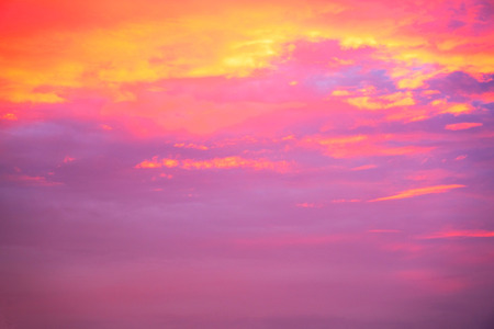 colorful skyÂ  twilight sky after sunset with cloudsÂ for background .の写真素材