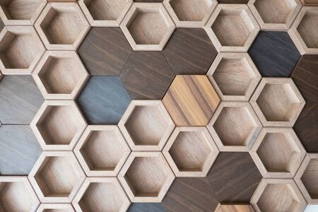 closeup the wood blocks texture background and Wallpaper .の写真素材