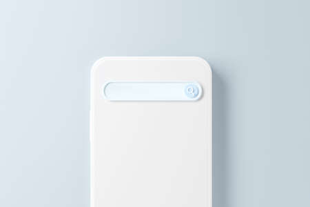 Search engine bar on mobile phone, Blank search bar mockup for titles, copy copy space, 3d render.