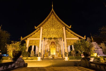 Wat Chedi Luang, Chiang Mai, Thailandの写真素材