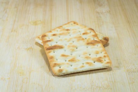 Cracker on wooden