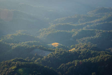 mountains at sunset