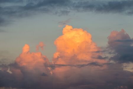 sky with clouds and sun