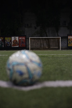 soccer indoor Artificial turfの写真素材