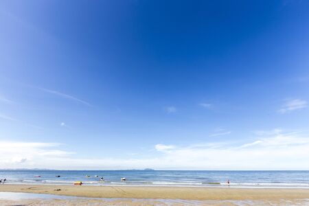 the beach and Clear skyの写真素材