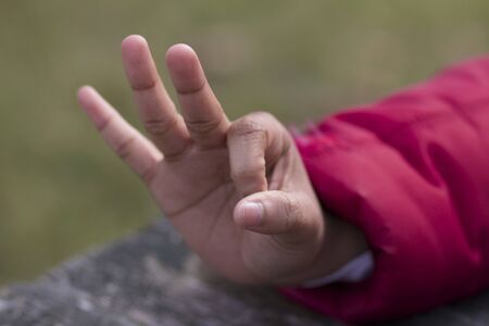 hand signの写真素材