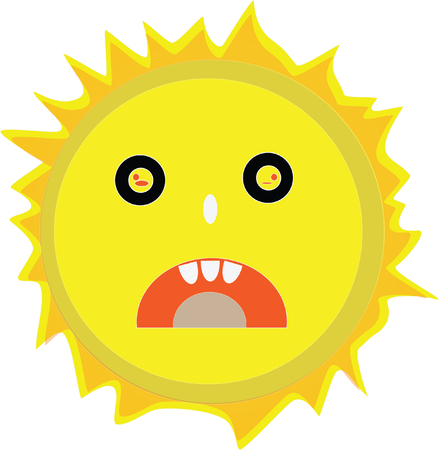 Sun design illustration.のイラスト素材