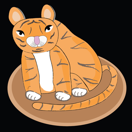 tiger design illustration.のイラスト素材