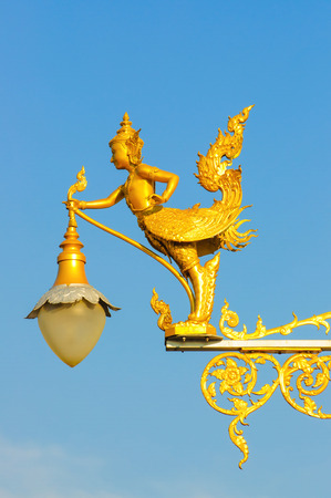 thai art half bird womanの写真素材