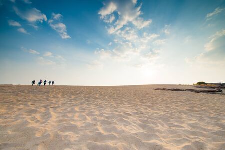 sand desert in Ubon Ratchathani, Thailandの写真素材