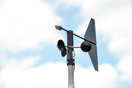 Anemometers  for measuring wind speedの写真素材