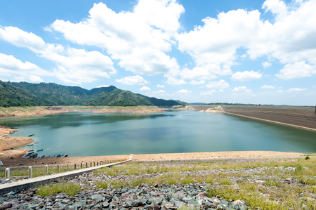The large dam in Thailandの写真素材
