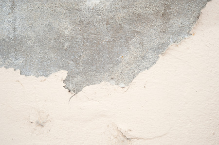 Close up old paint on concrete floorの写真素材