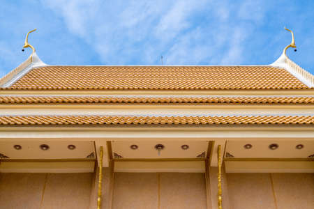 Buddhist temple roof in Thailand.