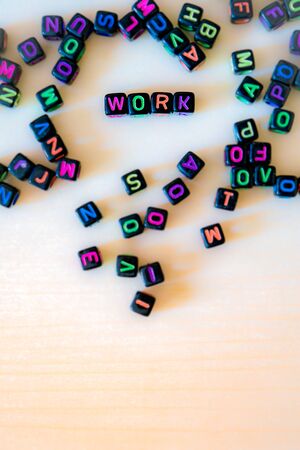 alphabet blocks and the word team with color filterの写真素材