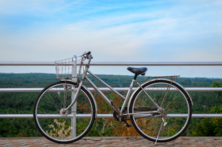 Retro style bicycleの写真素材