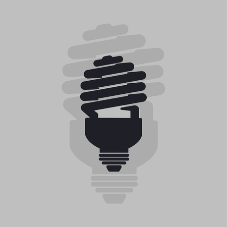 Energy saving light bulb icon . lamp icon vector illustration.のイラスト素材