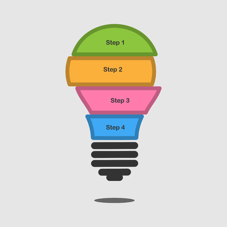 lamp infographic vector illustration eps10.のイラスト素材