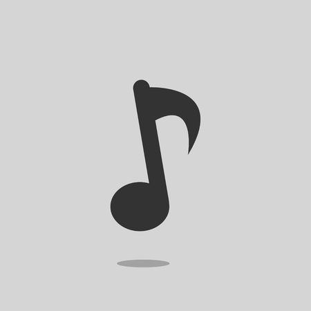 Note music icon, vector illustration.のイラスト素材