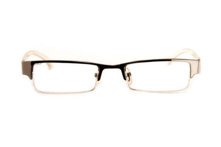 eyeglasses isolated on white backgroundの写真素材