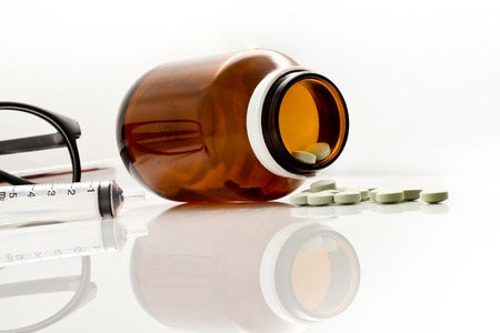 Medicine for treatment of illness  Health care and medical の写真素材