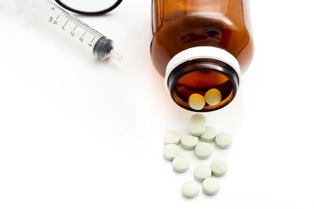 Medicine for treatment of illness  Health care and medical の写真素材
