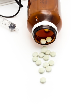 Medicine for treatment of illness  Health care and medical の写真素材