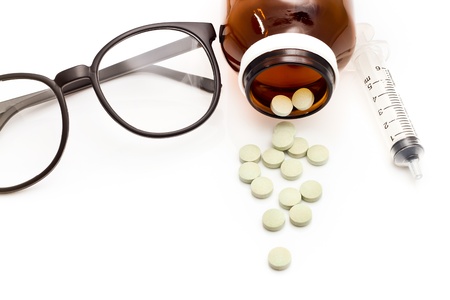 Medicine for treatment of illness  Health care and medical の写真素材