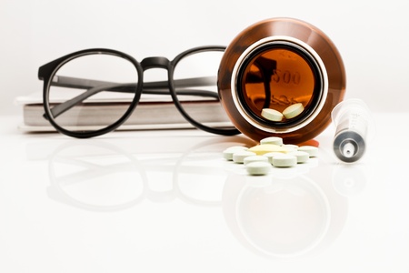 Medicine for treatment of illness  Health care and medical の写真素材