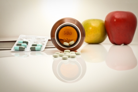 Medicine for treatment of illness  Health care and medical の写真素材