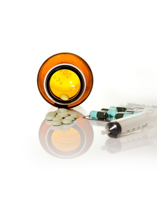 Medicine for treatment of illness  Health care and medical の写真素材