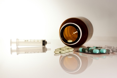 Medicine for treatment of illness  Health care and medical の写真素材