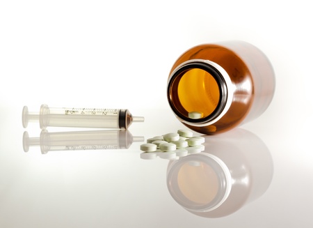 Medicine for treatment of illness  Health care and medical の写真素材