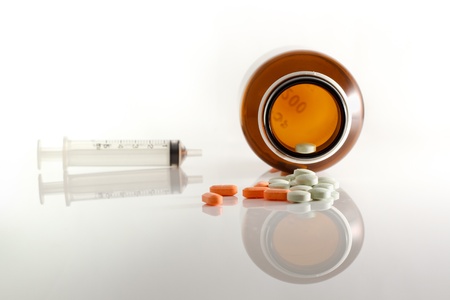 Medicine for treatment of illness  Health care and medical の写真素材