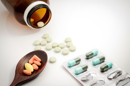 Medicine for treatment of illness  Health care and medical の写真素材
