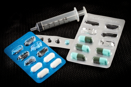 Medicine for treatment of illness  Health care and medical の写真素材