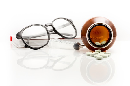Medicine for treatment of illness  Health care and medical の写真素材