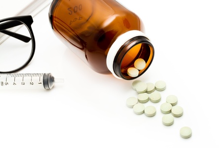Medicine for treatment of illness  Health care and medical の写真素材
