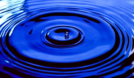 Water drop above water surface  Water splash の写真素材