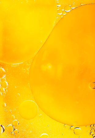 Oil drops on a water surface  Abtract background の写真素材