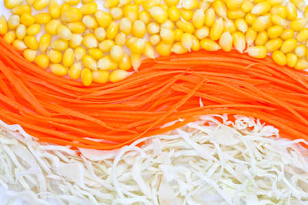 Fresh vegetables salad. Vegetables background.の写真素材